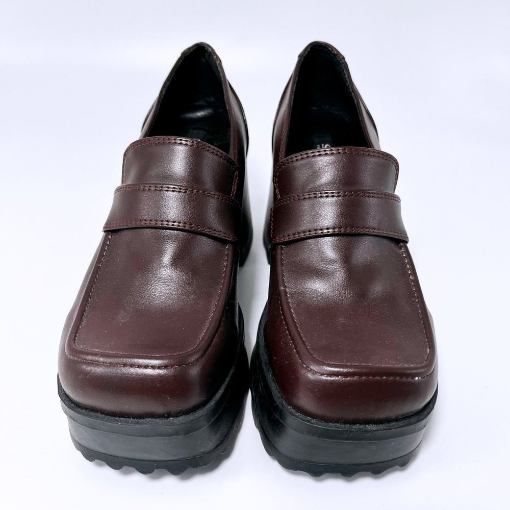 90s platform loafers